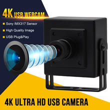 3840x2160 4K Video Surveillance USB Camera Webcam CMOS IMX317 Mini Microphone USB Webcam with Mini Case 2024 - buy cheap