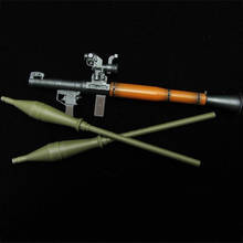 1/6 Action figure weapon military soldier anti-tank rocket launcher RPG-7 WWC wood color rocket model gun toy gift 2024 - buy cheap