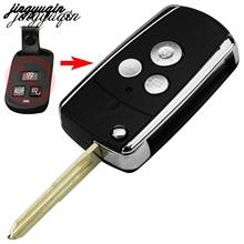 jingyuqin Key Case for HYUNDAI SONATA MOINCA Key 3 Buttons Uncut Brass Blade Modified Remote Blank Key Shell 1 PC 2024 - buy cheap