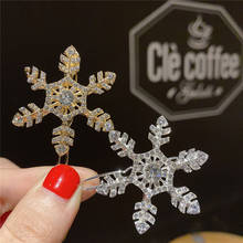 Snowflake Geometric Rhinestone Hair Clips Fashion Metal Hairpin Diamond Gold Silver Barrettes 2021 New Hair Accessories 2024 - buy cheap