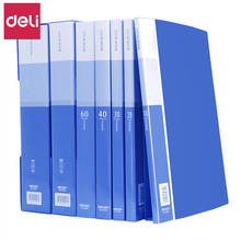 Deli A4 File Bag 100 Pages Data Book Large Capacity File Folder Briefcase Office Stationery Multiple Pages Optional 5001 2024 - buy cheap
