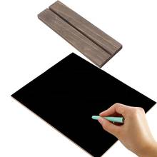 1Set Wood Tabletop Chalkboard Double Sided Blackboard Message Board Children Kids Toy 4X7E 2024 - buy cheap