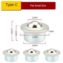 4 Pcs/Lot Flat Small Size Cattle Eye Ball Wheel Conveyor Universal Robot Hardware 2024 - buy cheap