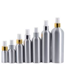 30ml Aluminium bottle  metal bottle with aluminum collar mist press pump for water facial toner perfume flower toilet packing 2024 - buy cheap