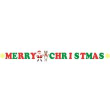 Navidad Christmas Party Banner Decorative Creative Paper Banner Natal Hanging Banner for New Year Christmas Home Decor 2024 - buy cheap