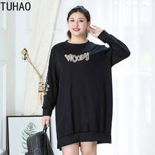 TUHAO Plus Size 7XL 6XL 5XL 4XL Women's Thick Warm Sweatshirts Fashion Loose Top Mother Mom Winter Hoodie Oversized Sweatshirt 2024 - buy cheap