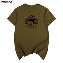 С надписью In Glock We Trust пистолет логотип США совершенства футболка хлопок Для мужчин футболка новая футболка Wo Для мужчин s 2024 - купить недорого