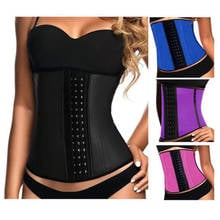 Plus Size xs-8xl Slimming Underwear Latex Waist Cincher Black Corrective Steel Underbust Corsets For Women 2024 - buy cheap