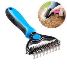 Pet Fur Knot Cutter Dog Grooming Shedding Tools Pet Cat Hair Removal Comb Brush Double sided Pet Products 2024 - buy cheap