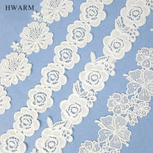 High Quality White Lace Fabric Ribbon Diy Hollow WaterSoluble BarCode MilkSilk Embroidery Underwear Curtain Clothing Accessories 2024 - buy cheap