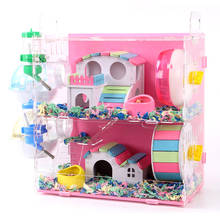 Hamster House Acrylic Guinea Pig Cage Double-layer Oversized Villa Small Pet Supplies Toy Set HAmsterdam Bservation Nest 2024 - buy cheap