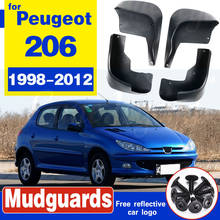 4Pcs Car Fender Flares Mud Flaps Front Rear Mudflaps Mud Splash Guards Mudguards for Peugeot 206 1998-2012 2024 - buy cheap