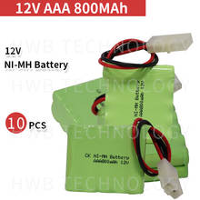 10 PCS/lot KX Original New Ni-MH 12V 800mAh Ni-MH AAA Rechargeable Battery Pack With Plugs Free Shipping 2024 - buy cheap