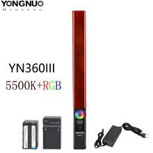 YONGNUO-Luz LED de vídeo de mano YN360 III YN360III, 5500k, RGB, temperatura de Color para estudio, fotografía al aire libre y grabación de vídeo 2024 - compra barato