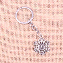 20pcs flower Keychain 31*24mm Pendants Car Key Chain Ring Holder Keyring Souvenir Jewelry Gift 2024 - buy cheap