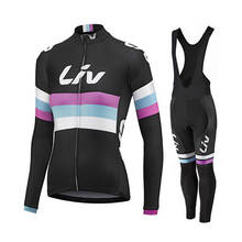 Conjunto de ropa de ciclismo de manga larga para mujer, Jersey deportivo para bicicleta de carretera, uniforme de Mtb, Kit de camisa, 2021 2024 - compra barato