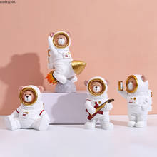 Creative Resin Astronaut Bear Sculpture Cute Cartoon Animal Crafts Children's Room Decoration Figurine Birthday Gift Decoration 2024 - buy cheap