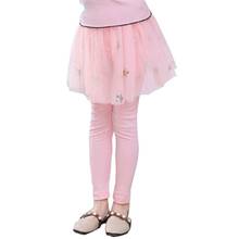 Милые розовые леггинсы для девочек-подростков, одежда для девочек-подростков 7, 8, 9, 10, 12, 14 лет, детская юбка со звездами и вышивкой, штаны, леггинсы, брюки 2024 - купить недорого
