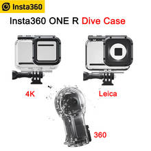 Чехол Insta360 ONE R для дайвинга 4K 360 1 дюймовый объектив Twin Edition камера 60 м водонепроницаемый чехол 2024 - купить недорого