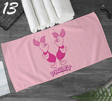 Розовое детское полотенце для косплея с изображением поросенка из мультфильма Disney 2024 - купить недорого