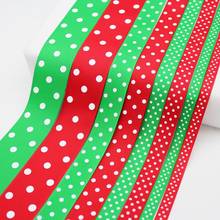 Red Green Christmas Ribbon Holiday Party Decoration Gift Wrapped Ribbons Grosgrain Ribbon Satin Ribbon 1/4“ 3/8“ 5/8” 1“ 1-1/2” 2024 - buy cheap