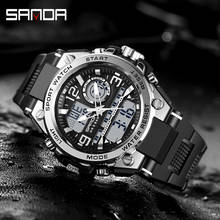 SANDA Brand Men's Sports Watch Top Fashion Luxury Military Quartz Watch Men's Waterproof S shock Male Clock Relogio Masculino 2024 - buy cheap