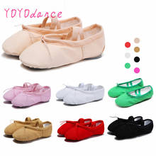 6 Colors Black Pink Red White Flesh Brown Quality Canvas Ballet Shoes for Kids Soft Splitsole Belly Dancing Shoe for Adult 2024 - buy cheap