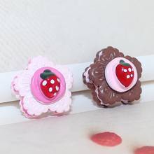 20PCS DIY Resin Flatback Kawaii Strawberry Biscuits Cake Cabochon Decoration Phone Shell Scrapbooking For Embellishmrents 2024 - buy cheap