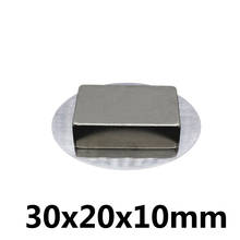 1/2/3pcs 30x20x10mm N35 Strong Quadrate Neodymium Magnet Powerful NdFeB Magnet 30x20x10 mm Block Rare Earth Magnets 30*20*10mm 2024 - buy cheap