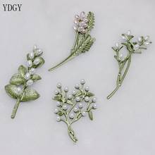 Ydgy Antique Pin Jewelry White Pearl Green imitation with washed oven paint 2024 - buy cheap