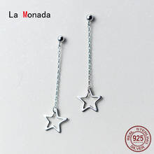 La Monada Stud Earrings For Women Silver 925 Hollow Star Long Hanging Fine Women Earrings Jewelry Stud Earrings 925 Silver 2024 - buy cheap