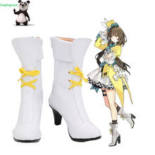 CosplayLove Girls Frontline RO635 White Shoes Cosplay Long Boots Leather Custom Hand Made 2024 - buy cheap