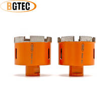 BGTEC-brocas de núcleo de perforación soldadas con diamante (húmedo) M14, diámetro de 68mm, rosca para perforación de granito y marbel, 2 unidades 2024 - compra barato