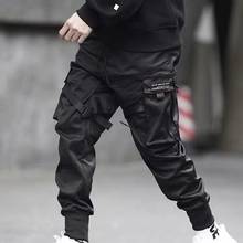 Hip Hop Boy Multi-pocket Elastic Waist Design Punk Casual Trousers Jogger Harem Pant Men Street wear Male Dancing Black Pant 2024 - buy cheap