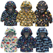 Jaqueta corta-vento para crianças, casaco trench coat para meninos e meninas de 3 a 8 anos primavera e outono 2024 - compre barato