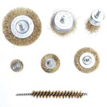 7pcs Steel Wire Brushes Set for Household Mini Electric Drilling Grinding Machine Steel Mini Wire Brush For Removing Deburring 2024 - buy cheap