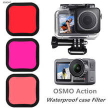 Waterproof case Filter Underwater Diving Protective shell Lens Filter Kit For DJI OSMO Action Sports Camera Accessories 2024 - buy cheap