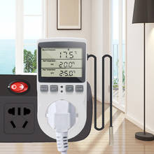 KT3100 Thermostat Digital Temperature Controller Socket Outlet Timer Switch Sensor Heating Cooling 16A 220V for Heat Mat 2024 - купить недорого