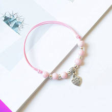 Керамический браслет в форме сердца, милая Морская звезда, 2021, подарок для девушек, браслет из восковой верёвки 2024 - купить недорого