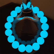 6-12 mm Beads Luminous Bracelets Men Fluorescent Stone Night Light Jewelry Glow In The Dark Bracelet For Women Pulsera Bijoux 2024 - buy cheap