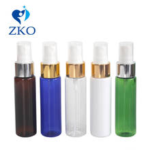 30ml Plastic Golden/Silver Aluminum Plating Lid Cosmetic Spray Bottle Portable Perfume Bottle Empty Travel Liquid Container 2024 - buy cheap