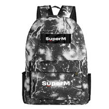 Nylon Student's School Backpack SuperM 2019 Boy's Girl's Schoolbag Hot Sale Backpacks School Bag Women Men Daily Back Packs 2024 - buy cheap