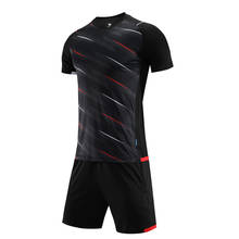 Conjunto de camisa de futebol masculina, roupas esportivas para adultos e crianças, uniforme de futebol, estampado, 2021 2024 - compre barato