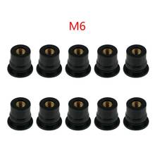 10pcs M4/M5/M6 Rubber Well Nuts Shock-resistant Blind Fastener Windscreen Windshield Fairing Cowl for Kayak Canoe Boat Moto 2024 - buy cheap