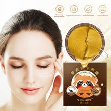 Parches de cristal para máscara de ojos, 60 unidades, colágeno, Gel antiarrugas, antienvejecimiento, elimina las ojeras, cuidado de los ojos, TSLM1 2024 - compra barato