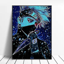 Kakashi diamante bordado 5d diy pintura diamante ponto cruz cheia redonda strass mosaico de diamante anime padrões ponto cruz 2024 - compre barato