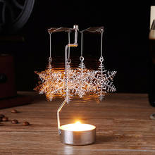 Suporte de vela giratório para chá, decoração de natal, com pingente de led l * 5, 2024 - compre barato