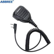 ABBREE AR-770 Rainproof  PTT Shoulder Speaker Microphone for TYT Baofeng Two Way Radio UV-5R BF-888S UV-82 Walkie Talkie 2024 - купить недорого