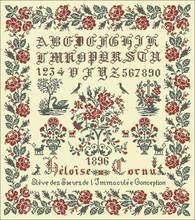The Rose Garden of Love 61-58 Counted Cross Stitch Kit   Embroidery 11CT 14CT For Needlework and Handicraft Home Decor Paintings 2024 - buy cheap