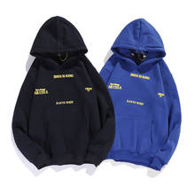 Sudadera con capucha Kanye West Stranger Things para hombre y mujer, ropa de calle informal de gran tamaño con estampado de letras, de lana, Invierno 2024 - compra barato